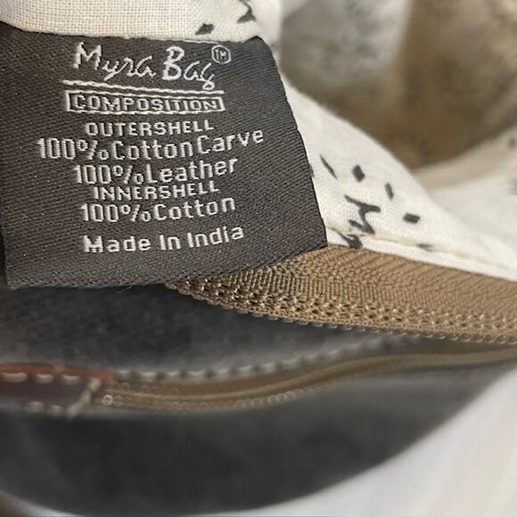 Myra Cowgirl Shoulder Bag in Rustic Print Leather With Straps - Picture 3 of 6